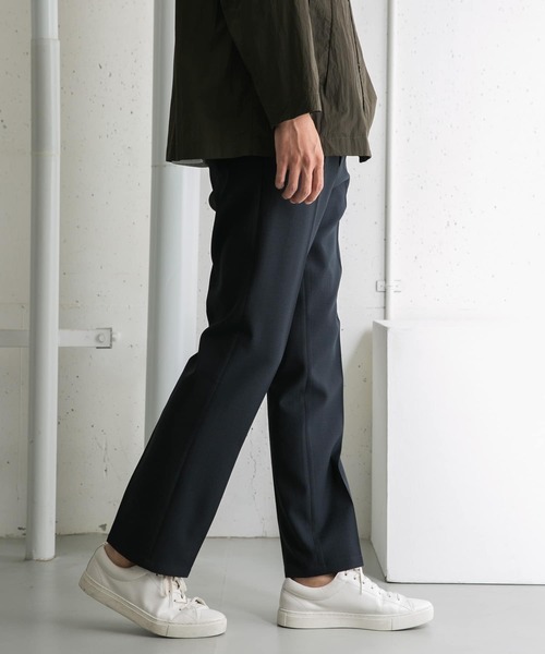 URBAN RESEARCH ROSSO MEN（アーバンリサーチロッソメン）の「『セットアップ対応』『WEB限定』『XLサイズあり』ウォッシャブルドライタッチストレートパンツ（スラックス・メンズ・ブラック/グレー/ネイビー・SMALL/MEDIUM/LARGE/X-LARGE）」の13枚目の写真