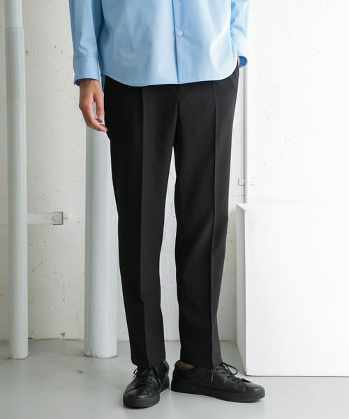 URBAN RESEARCH ROSSO MEN（アーバンリサーチロッソメン）の「『セットアップ対応』『WEB限定』『XLサイズあり』ウォッシャブルドライタッチストレートパンツ（スラックス・メンズ・ブラック/グレー/ネイビー・SMALL/MEDIUM/LARGE/X-LARGE）」の19枚目の写真