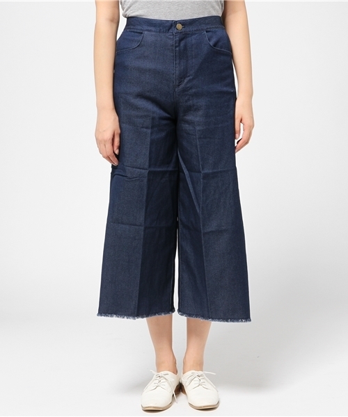 PANTS...（パンツ）の「ワイドパンツ（その他パンツ・レディース・インディゴブルー・FREE）」の2枚目の写真