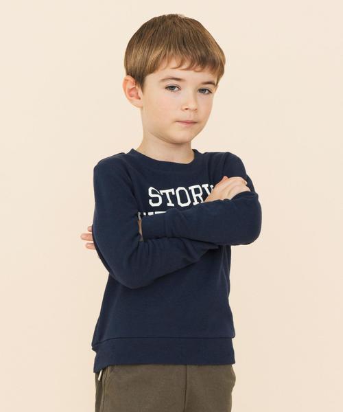 green label relaxing（グリーンレーベルリラクシング）の「コットンSTORY プルオーバーロングスリーブ（Tシャツ/カットソー・キッズ・ネイビー/レッド・S/105/135/M/115/L/125/95）」の9枚目の写真