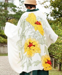 花柄ロング」に該当するレディースのカーディガン/ボレロファッション