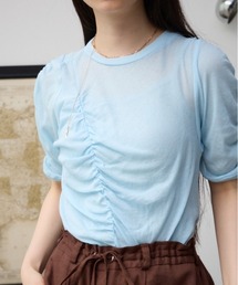 AZUL by moussy | シャーリングスキントップス(Tシャツ/カットソー)