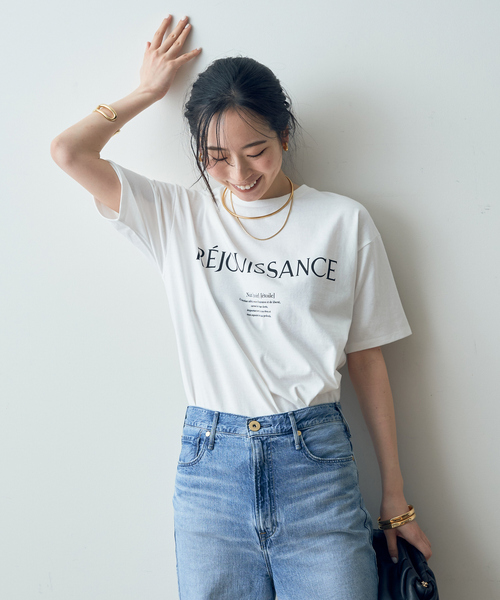 Rouge vif（ルージュヴィフ）の「【一部店舗限定】スタンダードロゴTシャツ（Tシャツ/カットソー・レディース・ホワイト系その他/ホワイト・フリー）」の3枚目の写真