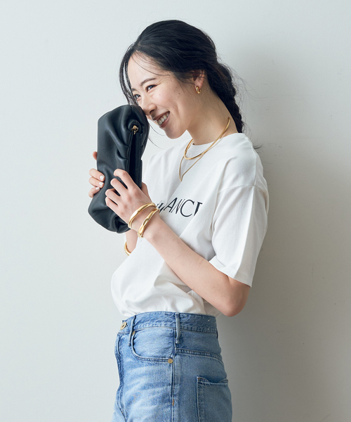 Rouge vif（ルージュヴィフ）の「【一部店舗限定】スタンダードロゴTシャツ（Tシャツ/カットソー・レディース・ホワイト系その他/ホワイト・フリー）」の6枚目の写真