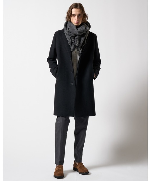 wjk(ダヴルジェイケイ)の「fringe soft stall(ストール/ショール・メンズ・ブラック/グレー/モカ・FREE)」の6枚目の写真