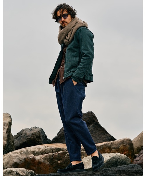 wjk(ダヴルジェイケイ)の「fringe soft stall(ストール/ショール・メンズ・ブラック/グレー/モカ・FREE)」の14枚目の写真