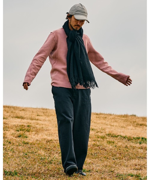 wjk(ダヴルジェイケイ)の「fringe soft stall(ストール/ショール・メンズ・ブラック/グレー/モカ・FREE)」の16枚目の写真