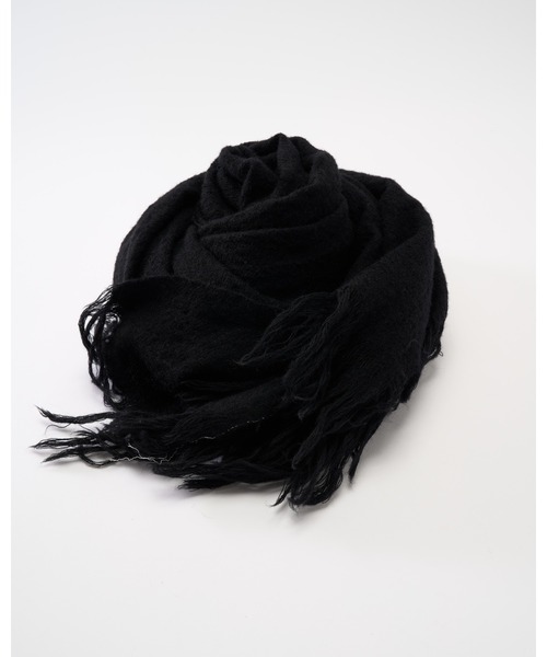 wjk(ダヴルジェイケイ)の「fringe soft stall(ストール/ショール・メンズ・ブラック/グレー/モカ・FREE)」の19枚目の写真