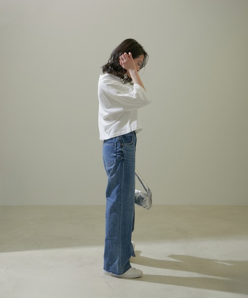 SALON adam et rope'(サロン アダム エ ロペ)の「【Alec Soth(アレック・ソス)】クロップドフォトTシャツ(Tシャツ/カットソー・レディース・ホワイト系その他2/ホワイト系その他4/ホワイト・FREE)」の19枚目の写真