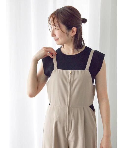 Te chichi TERRASSE(テチチテラス)の「【抗菌防臭】フレンチスリーブトップス(ニット/セーター・レディース・ピンク/ミント/ネイビー/オフホワイト/ブラック・F)」の3枚目の写真