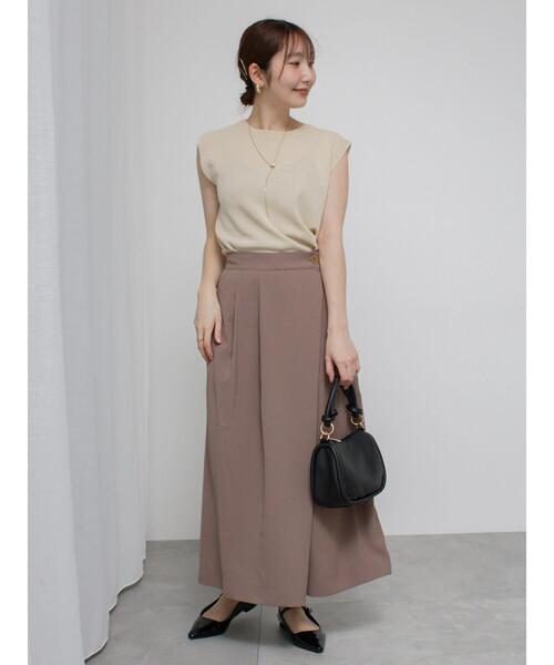 Te chichi TERRASSE(テチチテラス)の「【抗菌防臭】フレンチスリーブトップス(ニット/セーター・レディース・ピンク/ミント/ネイビー/オフホワイト/ブラック・F)」の11枚目の写真