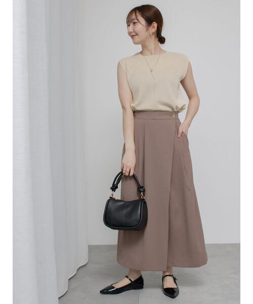 Te chichi TERRASSE(テチチテラス)の「【抗菌防臭】フレンチスリーブトップス(ニット/セーター・レディース・ピンク/ミント/ネイビー/オフホワイト/ブラック・F)」の13枚目の写真