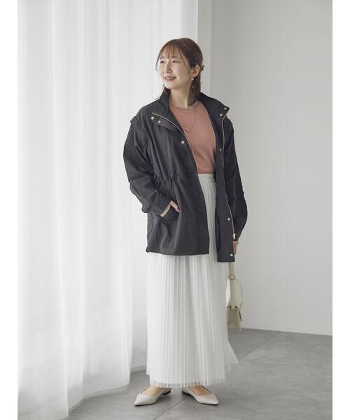 Te chichi TERRASSE(テチチテラス)の「【抗菌防臭】フレンチスリーブトップス(ニット/セーター・レディース・ピンク/ミント/ネイビー/オフホワイト/ブラック・F)」の16枚目の写真