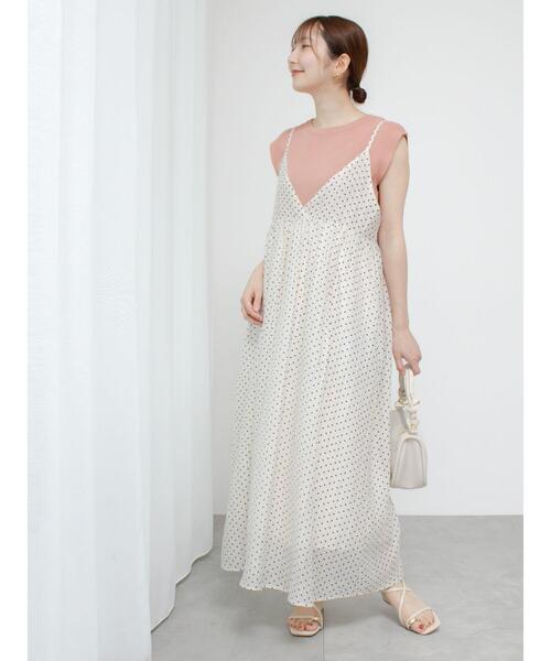 Te chichi TERRASSE(テチチテラス)の「【抗菌防臭】フレンチスリーブトップス(ニット/セーター・レディース・ピンク/ミント/ネイビー/オフホワイト/ブラック・F)」の18枚目の写真