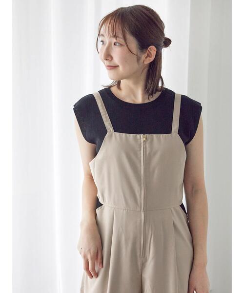 Te chichi TERRASSE(テチチテラス)の「【抗菌防臭】フレンチスリーブトップス(ニット/セーター・レディース・ピンク/ミント/ネイビー/オフホワイト/ブラック・F)」の20枚目の写真