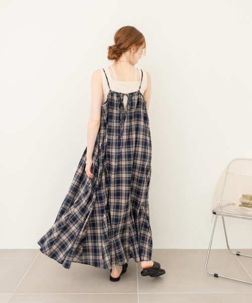 hinari コットンボリュームキャミワンピース S hinari（ヒナリ）の「コットンボリュームキャミワンピース