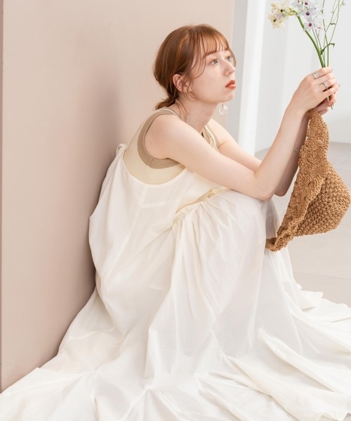 hinari コットンボリュームキャミワンピース Sサイズ コットンボリュームキャミワンピース（ワンピース）｜hinari