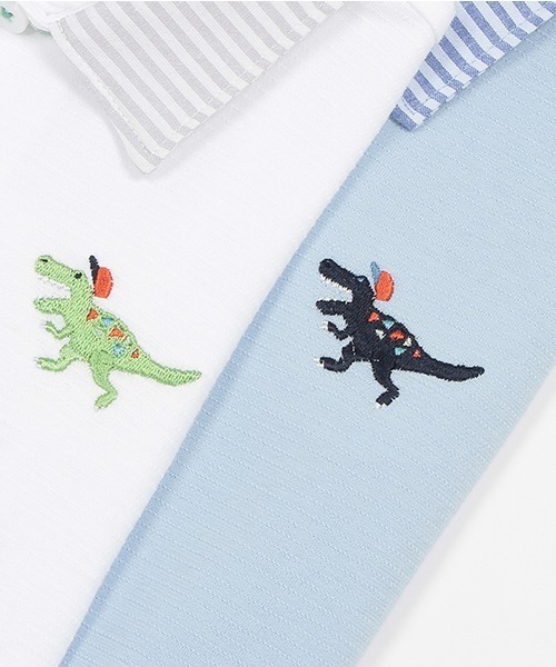 kladskap（クレードスコープ）の「恐竜ワンポイント半袖ポロシャツ（ポロシャツ・キッズ・オフホワイト・100cm/90cm/110cm/120cm）」の6枚目の写真