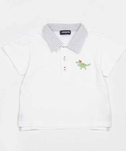 kladskap（クレードスコープ）の「恐竜ワンポイント半袖ポロシャツ（ポロシャツ・キッズ・オフホワイト・100cm/90cm/110cm/120cm）」の16枚目の写真
