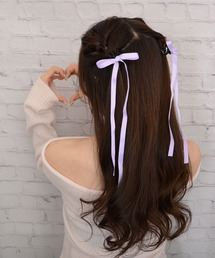 リボン 2個」に該当するバレッタ/ヘアクリップファッション通販