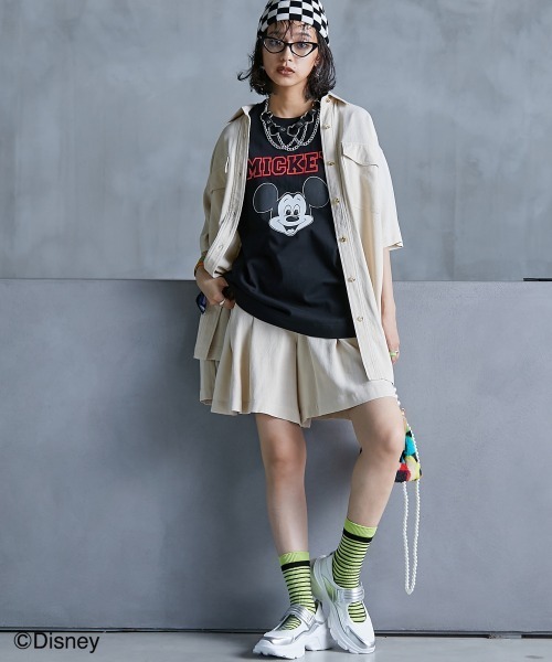 GEVS.（ジェイヴィス）の「＜大きいサイズ＞ レーヨン麻チュニックシャツ GEVS.（シャツ/ブラウス・レディース・ベージュ/ブラック・L/5L/4L/3L/LL）」の9枚目の写真