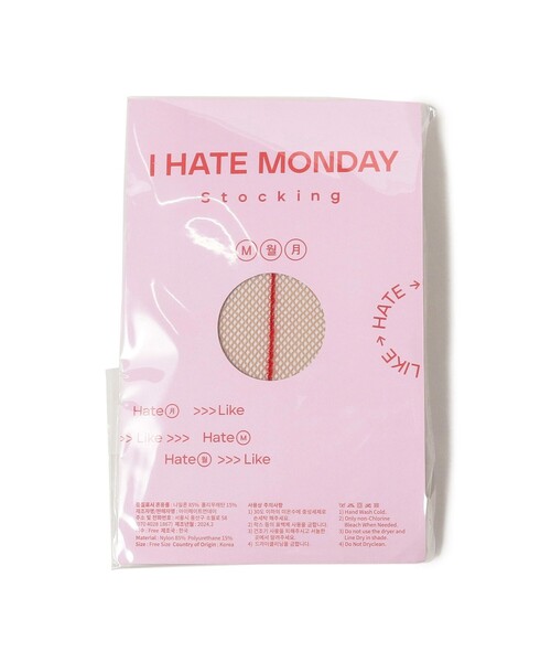 Ray BEAMS(レイビームス)の「I Hate Monday / Back Point ストッキング(タイツ/ストッキング・レディース・ブラック/ベージュ・ONE SIZE)」の2枚目の写真