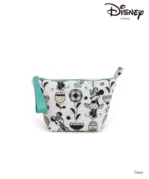 cache cache(カシュ カシュ)の「カシュカシュ cachecache / 【Disney】ジャガードポーチ(ポーチ・レディース・アイボリー/ブルー・FREE)」の1枚目の写真