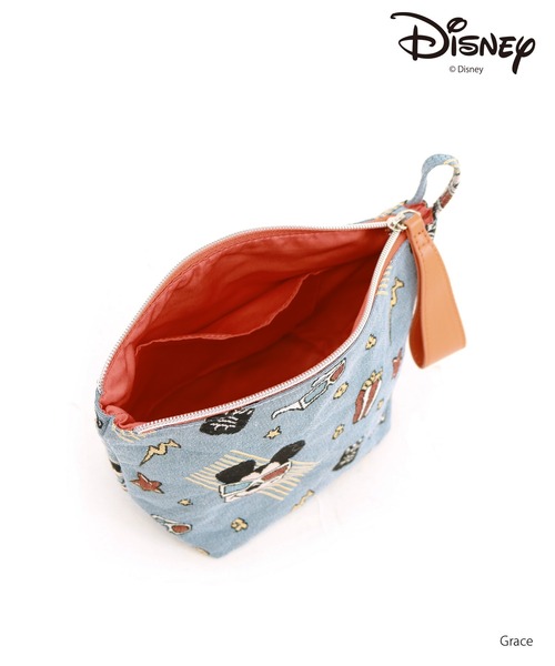 cache cache(カシュ カシュ)の「カシュカシュ cachecache / 【Disney】ジャガードポーチ(ポーチ・レディース・アイボリー/ブルー・FREE)」の10枚目の写真