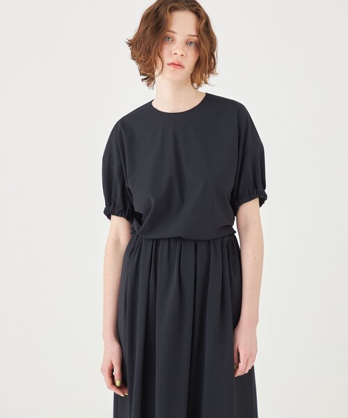 専用　2023SS ボールジィ　BALLSEY　チュール半袖ビーズブラウス　黒 未使用品 ボールジー BALLSEY トゥモローランド 25SS スムース