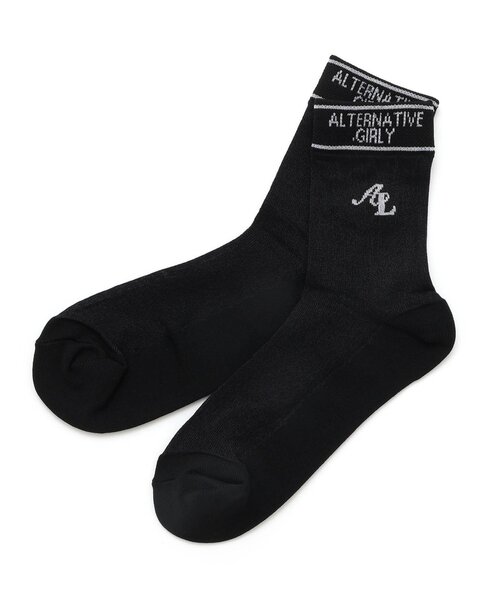 algy（アルジー）の「足口ロゴカラフルシースルーソックス（ソックス/靴下・キッズ・ブルー/オフホワイト/ブラック/ピンク/グリーン・24/21）」の10枚目の写真