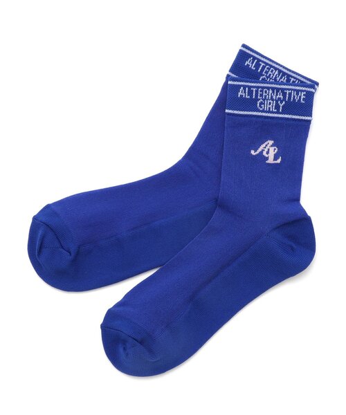 足口ロゴカラフルシースルーソックス（ソックス/靴下）｜algy