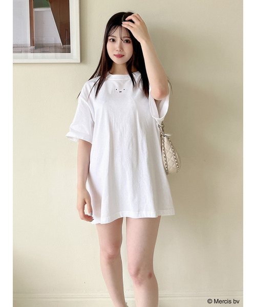 MIIA(ミーア)の「miffy ロゴプリントTシャツ(Tシャツ/カットソー・レディース・オフホワイト/ベージュ・FREE/SHORT)」の19枚目の写真