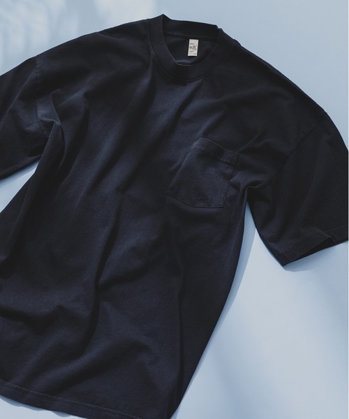 【LOS ANGELES APPAREL/ロサンゼルスアパレル】ロスアパ 1809GD 6.5oz ガーメントダイ ポケットTシャツ半袖 MADE IN USA（Tシャツ/カットソー）｜LOS ANGELES APPAREL（ロサンゼルスアパレル）