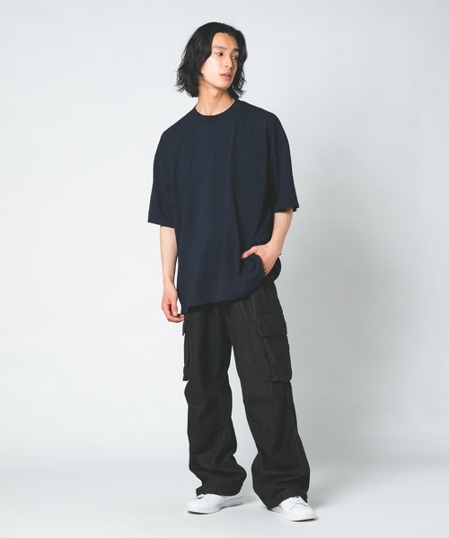 LOS ANGELES APPAREL(ロサンゼルスアパレル)の「【LOS ANGELES APPAREL/ロサンゼルスアパレル】ロスアパ 1809GD 6.5oz ガーメントダイ ポケットTシャツ半袖 MADE IN USA(Tシャツ/カットソー・メンズ・グレー/ホワイト/ブラック/ネイビー・MEDIUM/X-LARGE/LARGE)」の12枚目の写真