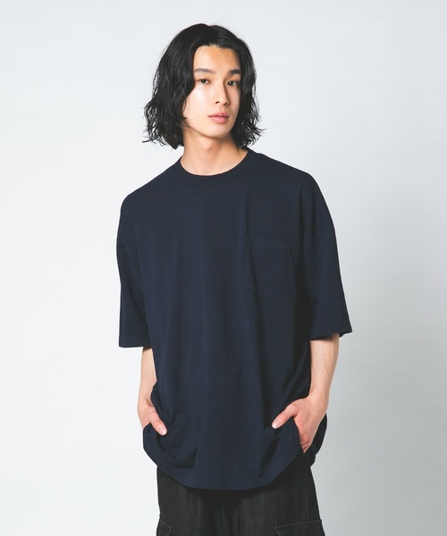 LOS ANGELES APPAREL(ロサンゼルスアパレル)の「【LOS ANGELES APPAREL/ロサンゼルスアパレル】ロスアパ 1809GD 6.5oz ガーメントダイ ポケットTシャツ半袖 MADE IN USA(Tシャツ/カットソー・メンズ・グレー/ホワイト/ブラック/ネイビー・MEDIUM/X-LARGE/LARGE)」の7枚目の写真