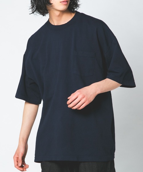 LOS ANGELES APPAREL(ロサンゼルスアパレル)の「【LOS ANGELES APPAREL/ロサンゼルスアパレル】ロスアパ 1809GD 6.5oz ガーメントダイ ポケットTシャツ半袖 MADE IN USA(Tシャツ/カットソー・メンズ・グレー/ホワイト/ブラック/ネイビー・MEDIUM/X-LARGE/LARGE)」の6枚目の写真