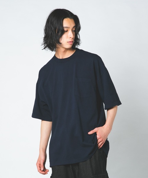 LOS ANGELES APPAREL(ロサンゼルスアパレル)の「【LOS ANGELES APPAREL/ロサンゼルスアパレル】ロスアパ 1809GD 6.5oz ガーメントダイ ポケットTシャツ半袖 MADE IN USA(Tシャツ/カットソー・メンズ・グレー/ホワイト/ブラック/ネイビー・MEDIUM/X-LARGE/LARGE)」の8枚目の写真
