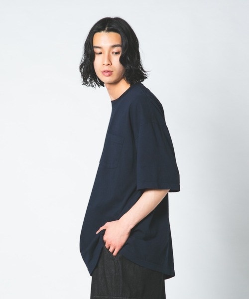 LOS ANGELES APPAREL(ロサンゼルスアパレル)の「【LOS ANGELES APPAREL/ロサンゼルスアパレル】ロスアパ 1809GD 6.5oz ガーメントダイ ポケットTシャツ半袖 MADE IN USA(Tシャツ/カットソー・メンズ・グレー/ホワイト/ブラック/ネイビー・MEDIUM/X-LARGE/LARGE)」の9枚目の写真