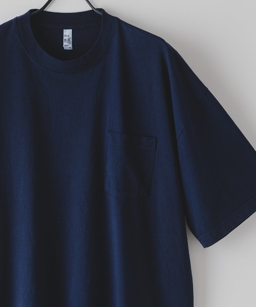 LOS ANGELES APPAREL(ロサンゼルスアパレル)の「【LOS ANGELES APPAREL/ロサンゼルスアパレル】ロスアパ 1809GD 6.5oz ガーメントダイ ポケットTシャツ半袖 MADE IN USA(Tシャツ/カットソー・メンズ・グレー/ホワイト/ブラック/ネイビー・MEDIUM/X-LARGE/LARGE)」の18枚目の写真