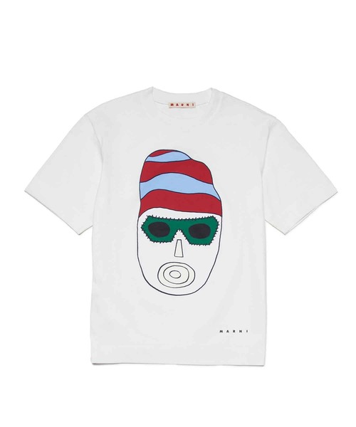 MARNI カットソー MARNI マルニ レディース ロゴプリント 半袖 Tシャツ ロゴT