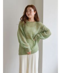 Ungrid | アルパカ混透かし編みニット(ニット/セーター)
