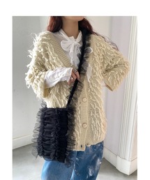 CASSELINI/キャセリーニ/チュールシャーリングショルダー