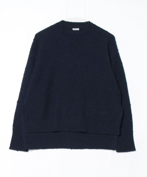 fennica(フェニカ)の「homspun / ウールノットヤーンプルオーバー(ニット/セーター・レディース・ブルー/ネイビー/ホワイト系その他5・ONE SIZE)」の3枚目の写真