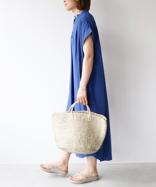 MICA&DEAL（マイカ＆ディール）の「【AFRICANSQUARE】ラフィアプラサイザルバッグ（ハンドバッグ・レディース・シルバー・FREE）」の10枚目の写真