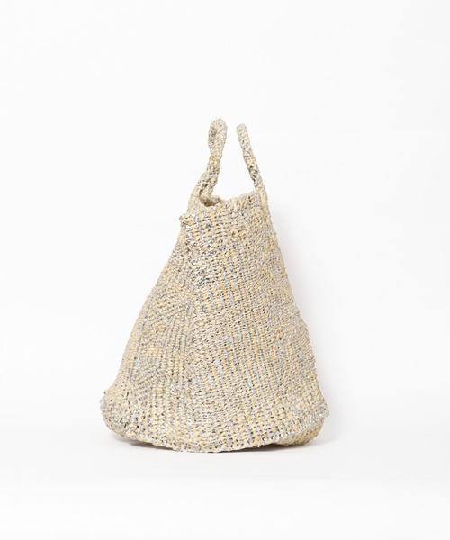 MICA&DEAL（マイカ＆ディール）の「【AFRICANSQUARE】ラフィアプラサイザルバッグ（ハンドバッグ・レディース・シルバー・FREE）」の3枚目の写真