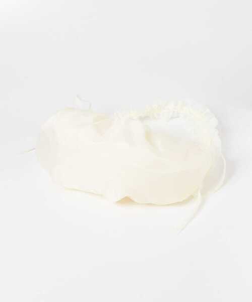 SMELLY（スメリー）の「フリルギャザーリボンショルダーバッグ（ショルダーバッグ・レディース・アイボリー/ブラック・-）」の12枚目の写真