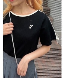 F i.n.t | リボンラインカットトップス(Tシャツ/カットソー)