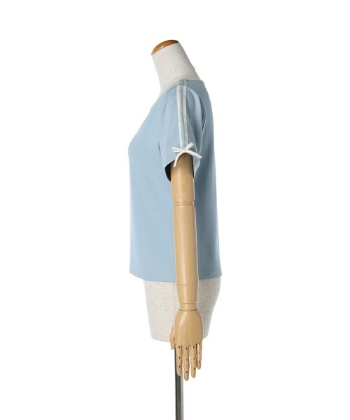 F i.n.t(フィント)の「リボンラインカットトップス/fint(Tシャツ/カットソー・レディース・ライトブルー/ブラック/オフホワイト・FREE)」の19枚目の写真