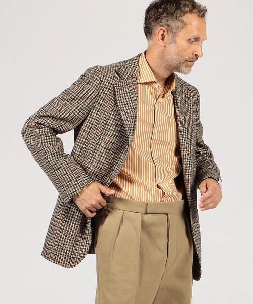 Caruso（カルーゾ）の「CARUSO ウール シングルブレステッド2Bジャケット（テーラードジャケット・メンズ・ブラウン系その他・50/48）」の2枚目の写真