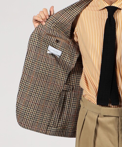 Caruso（カルーゾ）の「CARUSO ウール シングルブレステッド2Bジャケット（テーラードジャケット・メンズ・ブラウン系その他・50/48）」の8枚目の写真